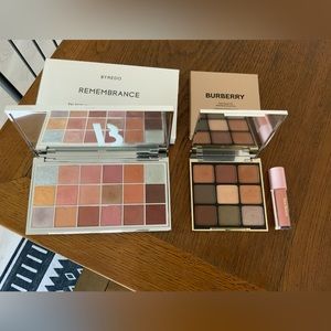 Byredo remembrance Palette, and Burberry limited edition holiday Palette